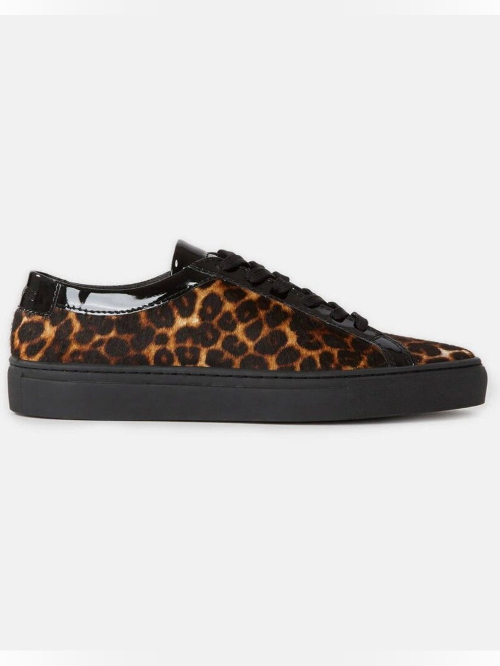 The Kooples Leopard-Print Low-Top Sneakers in Brown and Black